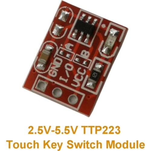 5Pcs TTP223 Touch button Module Capacitor type Single Channel Self Locking Touch switch sensor