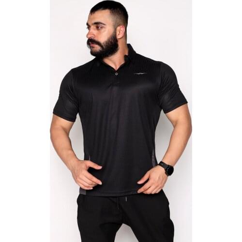 Polo Neck Breathable Fabric Sports T-Shirt