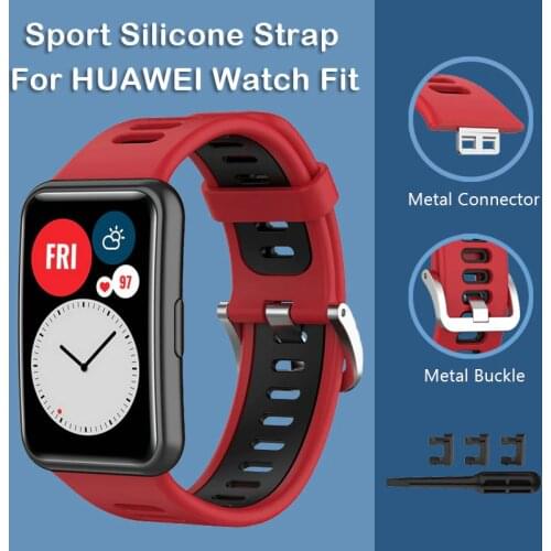 Sport Silicone Strap for Huawei Watch Fit Watchband Sport Breathable Band for HUAWEI Watch Fit