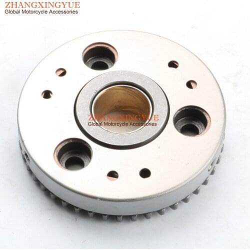 The STARTER CLUTCH and GEAR for Yamaha TTR125EX XT125R XT125X YB125SPD YBR125ED 5VL-E5517-00-00 & 4FP-E5580-00-00