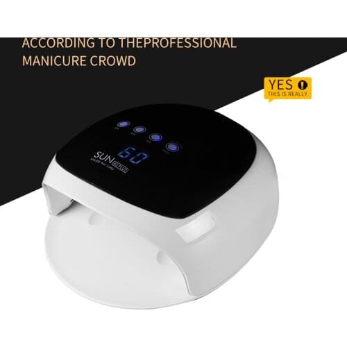 SUN4SE PLUS UV 48W Dual UV LED Nail Lamp Nail Dryer Gel Polish Curing Light with Bottom 30s/60s/90s/120s Timer LCD display