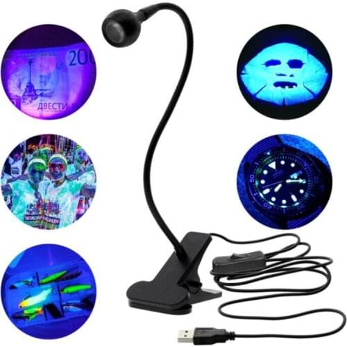 LED USB Mini UV Gel Curing Light Ultraviolet Lights Desk Lamp Nail Dryer for DIY Nail Art for Cash Medical Product Detector