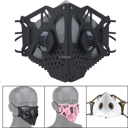 Outdoor Tactical Military Mask Airsoft Paintball Cycling Riding Hunting Masks Shooting Half Face Protective Army Combat Cs Masks