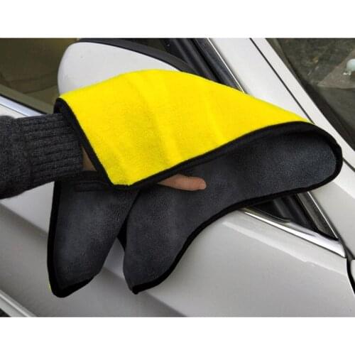 Thick Plush microfiber towel car washing accessories super absorbent car cleaning retail fabric for Lincoln car