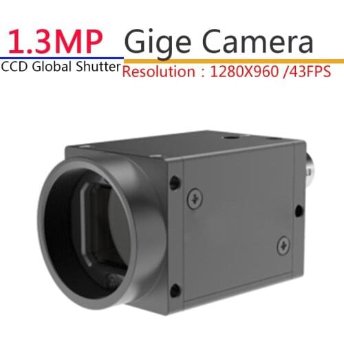 High Speed GIGE CCD 1.3MP Color Global Shutter Gigabit Ethernet Industrial Digital Camera With SDK And Demo,Support OpenCV