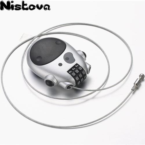 Travel Lugguge Stretching Wire Padlock Cabinet Door Mini Steel Password Lock Bike Motorcycle Helmet Rope Security U Shape Lock