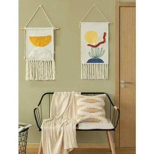 1PC Boho Room Wall Hanging Decoration Cotton Tapestry Wall Decoration Handmade Quality Tapestry Home decoration Scandinavian
