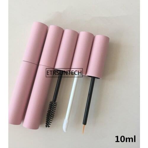 100pcs 10ml DIY Pink empty eyelashes tube mascara tube, Lip Gloss Tube Refillable Bottles Makeup tool F3672