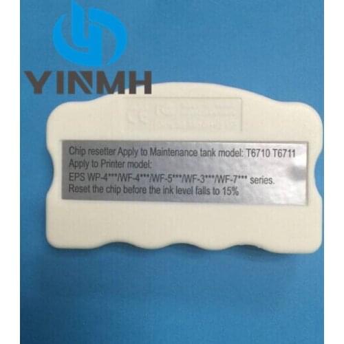 2pcs Maintenance Tank Chip Resetter for Epson WP-4010 4015 4525 4530 4540 5110 7110 7610 PX-B750F T6710 T6711 Cartridge Resseter