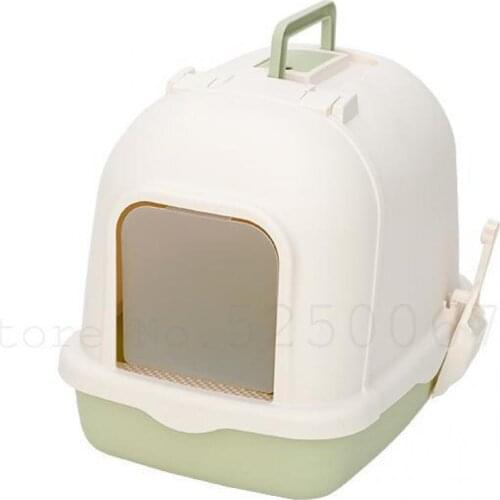 256 Fully Enclosed Cat Sandbox Large Anti-splash Drawer Cat Toilet Double Deodorizing Cat Sandbox Cat Supplies