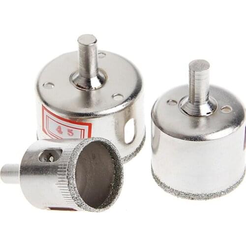 3Pc 28/38/45mm Diamond Coated Core Saw Hole Drill Set For Glass Marble Tiles New