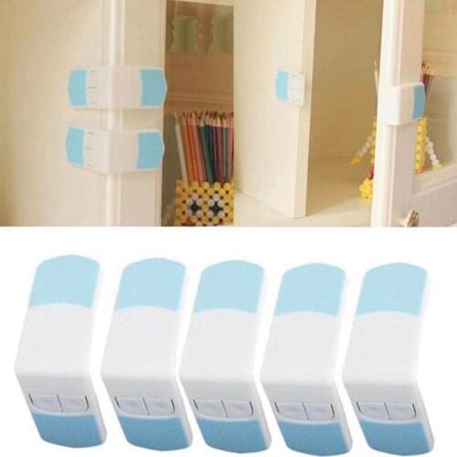 5Pcs/set Useful Cupboard Right Angle Locks Baby Safety Lock Refrigerator Toilet Door Closet Locker
