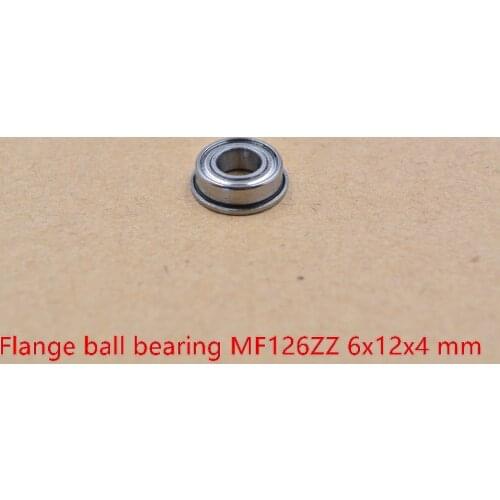 6mm bearing MF126ZZ 6mmx12mmx4mm MF126ZZ miniature flange deep groove ball radial ball bearing 1pcs