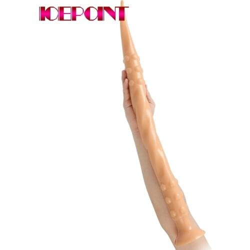 65cm Super Long Soft Anal Plug Dildo Big Butt Plug Vagina Anus Dilator Prostatic Massager Adult Games Sex Toys for Women Men