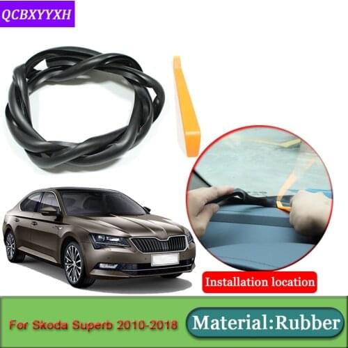 Car-styling For Skoda Superb 2010-2018 Anti-Noise Soundproof Dustproof Car Dashboard Windshield Sealing Strips Auto Accessories