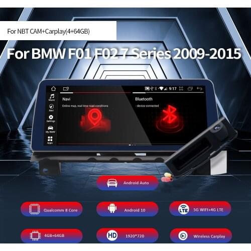 Nunoo Car Radio DVD Player For BMW F01 F02 Series 7 CIC NBT 2009-2015 Android 10.0 10.25 12.3 Inch Autoradio Carplay 4GB64GB GPS