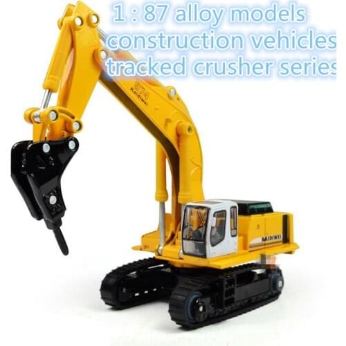 Free shipping ! 2014 super cool ! 1 : 87 alloy slide toy models construction vehicles tracked crusher series,Childrens favorite