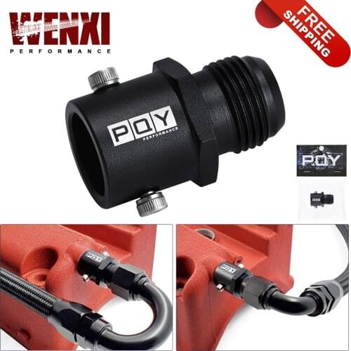 FREE SHIPPING - Breather Fitting Adapter 19mm AN10 Valve Cover Vent Outlet K-Swap For Honda Civic Acura Rsx Tsx K20 K24