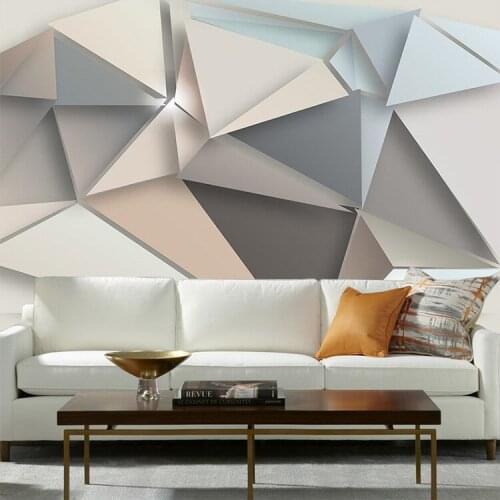 Large Geometry Abstract 3d Wall Murals Wallpaper for Sofa Background Living Room 3d Papel Murals Wall Paper 3d Wall Stickers