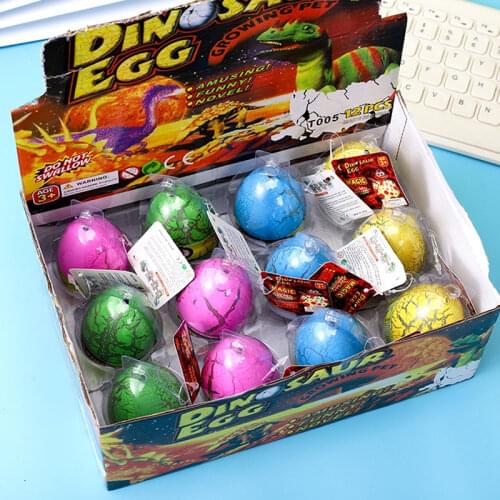 Large Color Cracked Dinosaur Egg Embryonated Egg Water Bubble Expansion Toys Wholesale Childrens Creative Xinqite