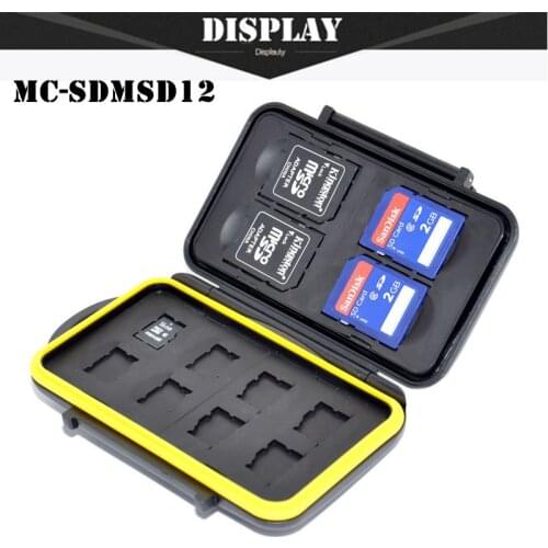 2017 Rushed New Free Shipping Sdmsd12 Memory Card Case Anti-shock Waterproof For Micro For Sd For 4 Cards And 8 Holder