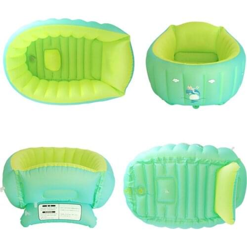 Baby Inflatable Bathtub Portable Infant Toddler Bathing Tub Nonslip Travel Swimming Pool Kids Shower Basin For Toddlers