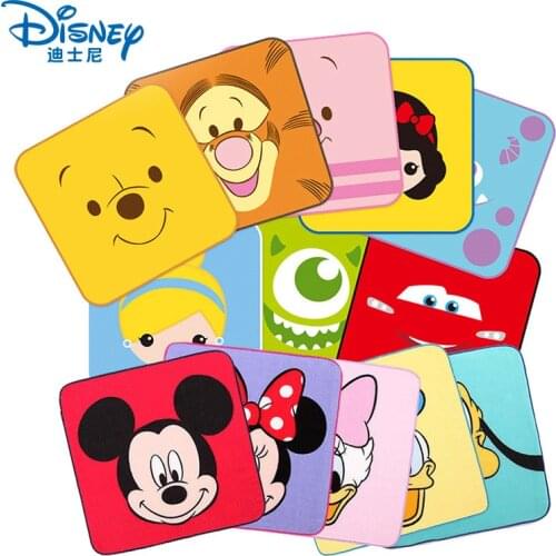 Disney mickey minnie baby towel pure muslin square towel cotton Hand towel 25*25cm handkerchief cartoon comfortable soft gifts