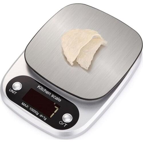 10kg /1g LED Electronic Digital kitchen Scale Balance Cuisine Food Scale Cooking Measure Tools Stainless Steel Weighing Measure