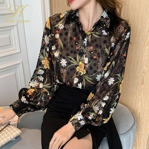 Женские рубашки оверсайз H Han Queen China At AliExpress