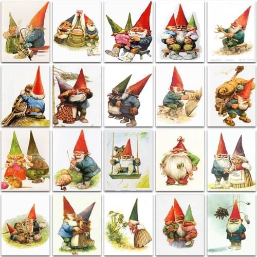 5D Diamond Painting Christmas Cartoon Santa Claus Old couple Full Square&Round embroidery mosaic Cross stitch home decor Gift