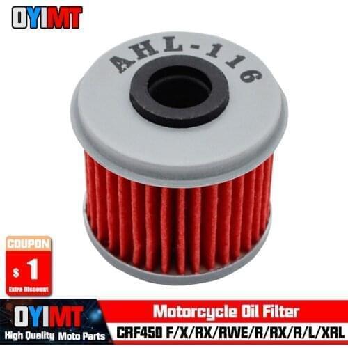 Motorcycle Oil Filter For HONDA TRX450R TRX450ER CRF450XRL CRF450X CRF450R CRF450L CRF250XRL CRF250X CRF250X CRF250R CRF250L