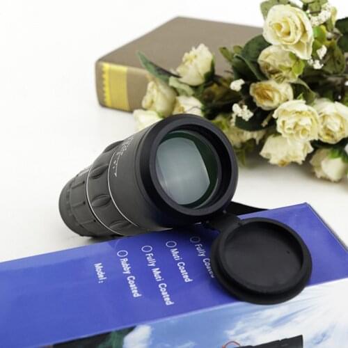 Telescope FMC green film 16x52 Zoom Monocular Binoculars Clear Weak Night Vision Pocket Telescope for Camping 2021 New