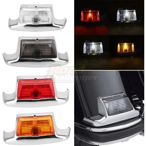 Motorcycle Clear Red Yellow Gray Lens Rear Fender Tip Light Lamp Edge LED For Harley FLSTC Heritage Softail Classic 96-13