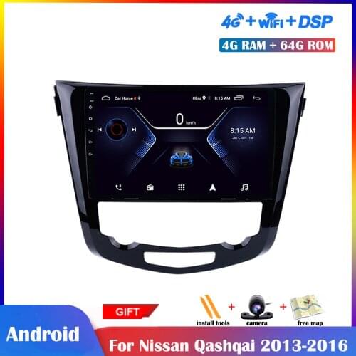 9 inch IPS Screen Android Multimedia Player For Nissan Qashqai 2013-2016 Car Radio Stereo GPS Navigation DSP