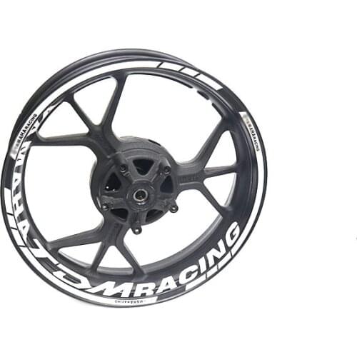 Motorcycle front and rear wheels Edge Outer Rim Sticker Reflective Stripe Wheel Decals For YAMAHA XJ6