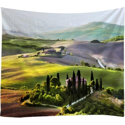 Natural Landscape Tapestry Wall Hanging Cloth Bed Spread Beach Towel Table Cloth YogaMat House Decoration Living Room Decoration