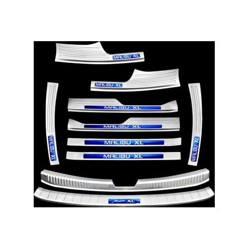 Stainless steel car threshold trunk door sill guard anti-scratch protection car accessories For Chevrolet MALIBU XL 2016-2020