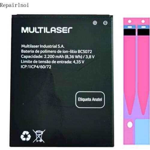 Original Cell Mobile Phone 3.7V 2200mAh Batteries For Multilaser Ms50g P9072 P9073 P9078 BCS072 Battery Smart Repair Parts Glue