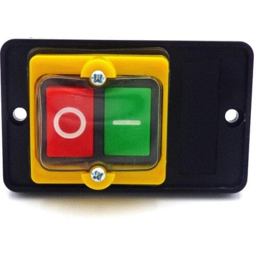 AC 380V 2KW ON/OFF 3 Phase Water Proof Latching Plastic Power Motor Drill Saw Cutter Start Stop Switch KAO-5M