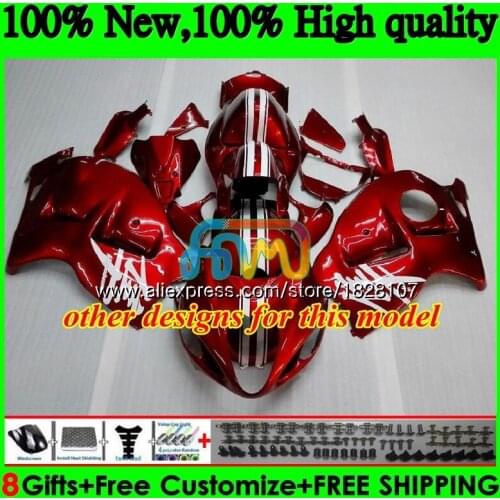 Pearl red cool Body For SUZUKI Hayabusa GSXR 1300 GSXR1300 96 97 98 99 01 48BS.1 GSXR-1300 1996 1997 1998 1999 2000 2001 Fairing