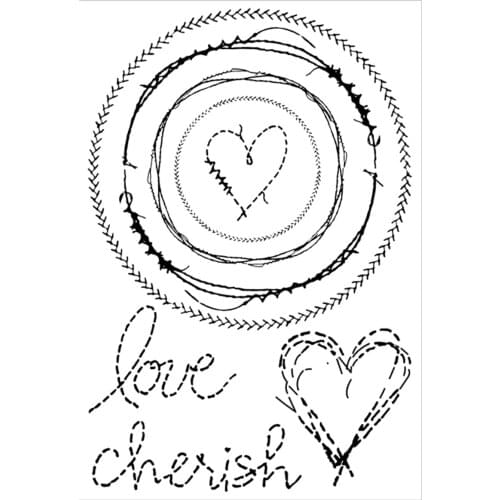 LOVE background Transparent Klare stempel und schneiden stirbt DIY Silikon Dichtungen Scrapbooking/Karte, Der/Fotoalbum Dekora