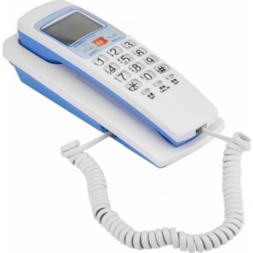 Telephone small home hotel office wall-mounted landline Portable Mini Phone Wall Mount Telephone FSK/DTMF Caller ID Landline