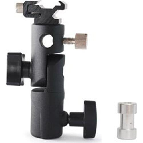 Universal E Type Camera Flash Speedlite Metal Mount Swivel Light Stand Bracket Umbrella Shoe Holder & Standard Shoe Mount