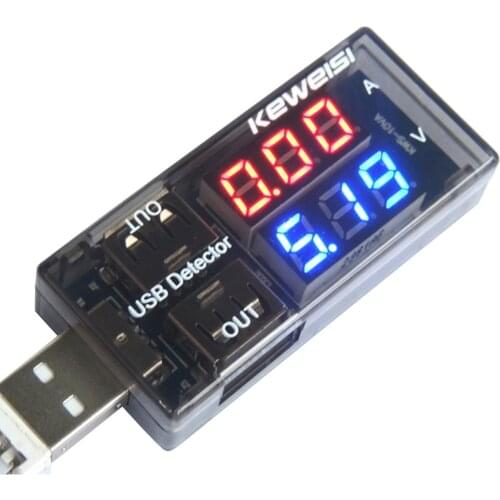 Keweisi USB Current And Voltage Tester Usb Voltage And Current Meter USB Charger Doctors Mobile Battery Tester Power Detector