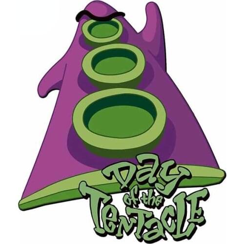 Personality Day of The Tentacle Car Sticker Vinyl Material Sunscreen Waterproof Motorcycle Surfboard Decoration Decal Kk13*11cm