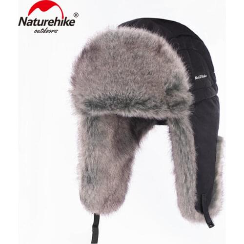 Naturehike Winter Windproof Warm Lei Feng Hat Faux Fox Fur Hat Outdoor Riding Ear Protection Hat NH19FS017