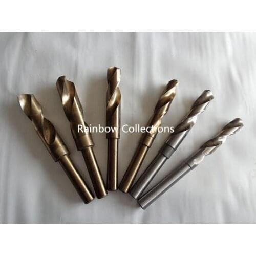 14/14.5/15/16/16.5mm HSS Reduced Straight Crank Twist Drill Bit Shank Dia 12mm 1/2 inch 1pcs each size