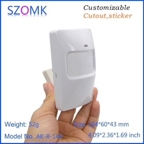 10 pcs 104*60*43mm wireless infrared PIR sensor szomk plastic enclosure for electronics junction box detector housing