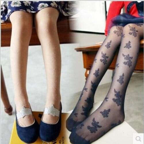 2019 Girl Pantyhose Children Summer Lace Tights Kids Spring Pantyhose Girls Underpant Dance For Kids Children Lace Collant Fille