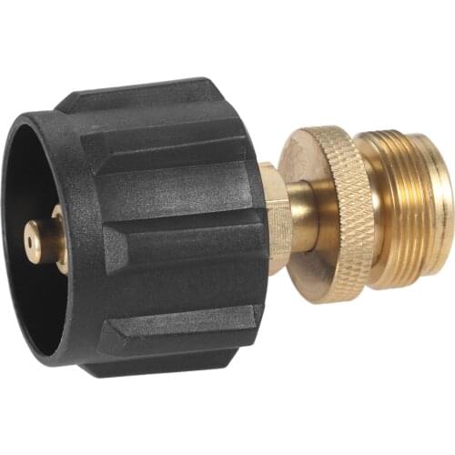 Propane Cylinder Adaptor QCC Type1 Connector 1"-20UNEF Male Throwaway Hose Line for 5~40lbs Tank for Barbecue Grill Bubby Heater